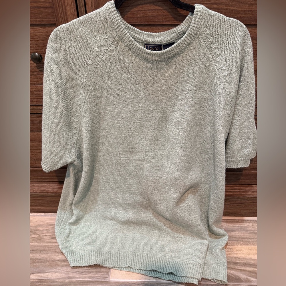 Laura Scott Women's Soft Green Sweater